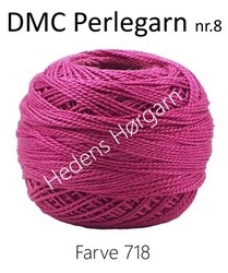 DMC Perlegarn nr. 8 farve 718